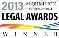 Acquisition International Legal Award Winner 2013
